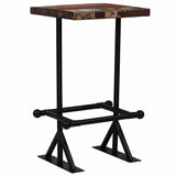 Bar Table Solid Reclaimed Wood Multicolour 60x60x107 cm - Extra Image