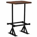 Bar Table Solid Reclaimed Wood Multicolour 60x60x107 cm - Extra Image