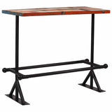 Bar Table Solid Reclaimed Wood Multicolour 120x60x107 cm - Extra Image