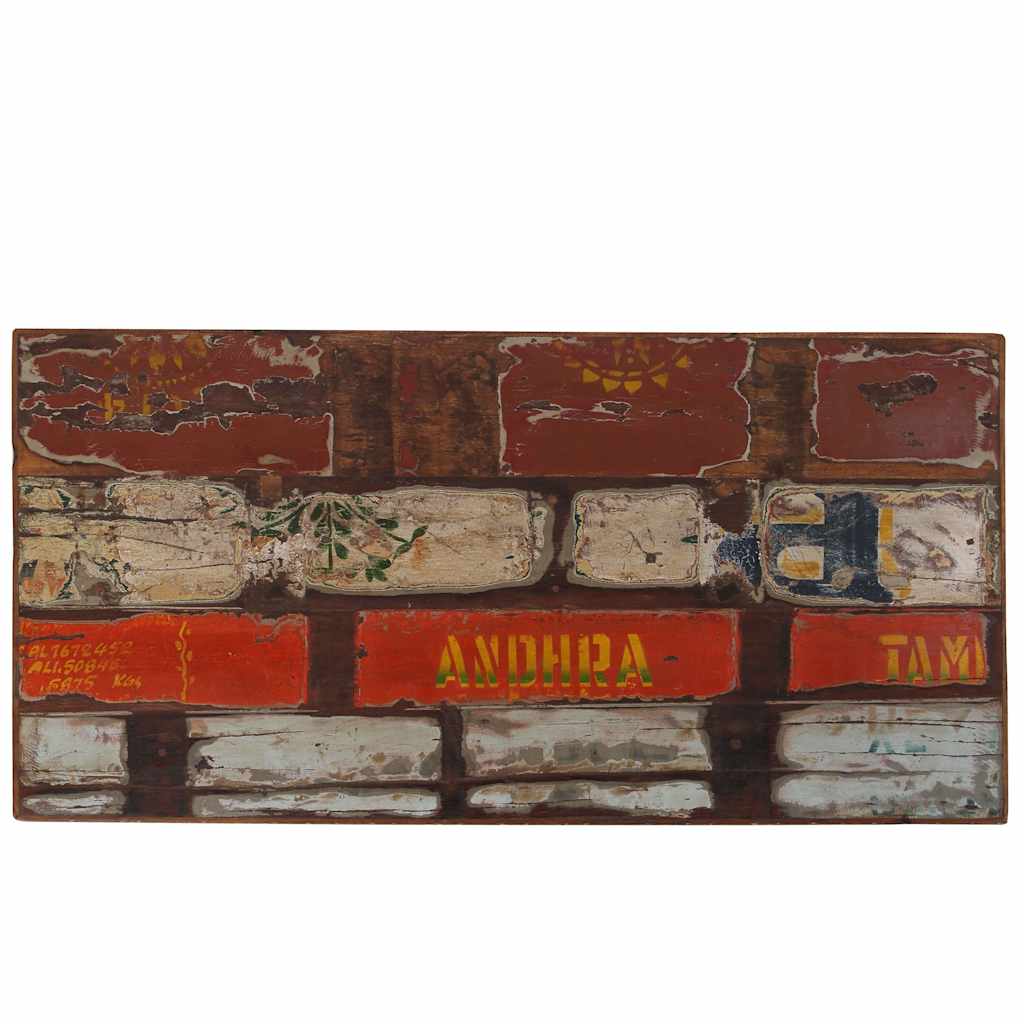 Bar Table Solid Reclaimed Wood Multicolour 120x60x107 cm