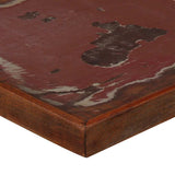 Bar Table Solid Reclaimed Wood Multicolour 120x60x107 cm