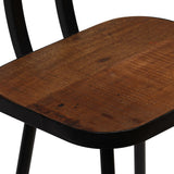 Bar Chairs 4 pcs Solid Reclaimed Wood - 45-Degree Angle