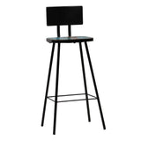 Bar Chairs 4 pcs Solid Reclaimed Wood - Close-Up Angle