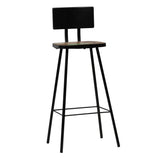 Bar Chairs 4 pcs Solid Reclaimed Wood - Low Angle
