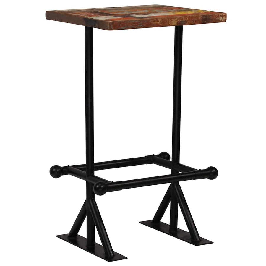 Bar Set 3 Piece Solid Reclaimed Wood Multicolour
