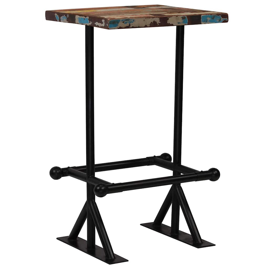 Bar Set 3 Piece Solid Reclaimed Wood Multicolour
