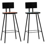 Bar Set 3 Piece Solid Reclaimed Wood Multicolour