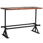 Bar Set 7 Piece Solid Reclaimed Wood Multicolour