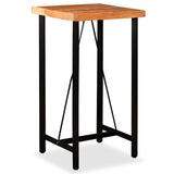 Bar Table 60x60x107 cm Solid Acacia Wood - Close-Up Angle