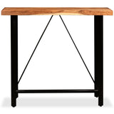 Bar Table 120x60x107 cm Solid Acacia Wood - Front View