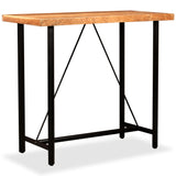 Bar Table 120x60x107 cm Solid Acacia Wood - Rear View