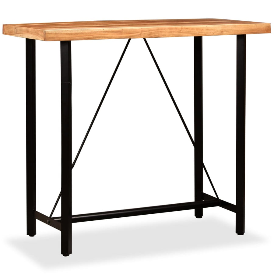 Bar Table 120x60x107 cm Solid Acacia Wood