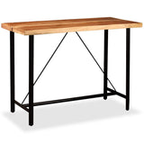 Bar Table 150x70x107 cm Solid Acacia Wood - Close-Up Angle