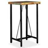 Bar Table 60x60x107 cm Solid Reclaimed Wood