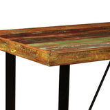 Bar Table 120x60x107 cm Solid Reclaimed Wood - Side View