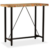 Bar Table 120x60x107 cm Solid Reclaimed Wood - Low Angle