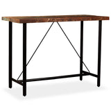 Bar Table 150x70x107 cm Solid Reclaimed Wood - Rear View