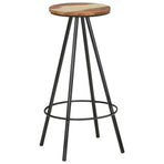 Bar Stools 4 pcs Solid Reclaimed Wood