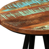 Bar Stools 4 pcs Solid Reclaimed Wood - Top-Down View