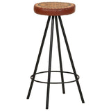 Bar Stools 4 pcs Real Leather - Extra Image