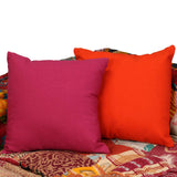 2-Seater Modular Pouffe Patchwork Fabric - Extra Image
