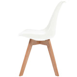 Dining Chairs 6 pcs White Plastic