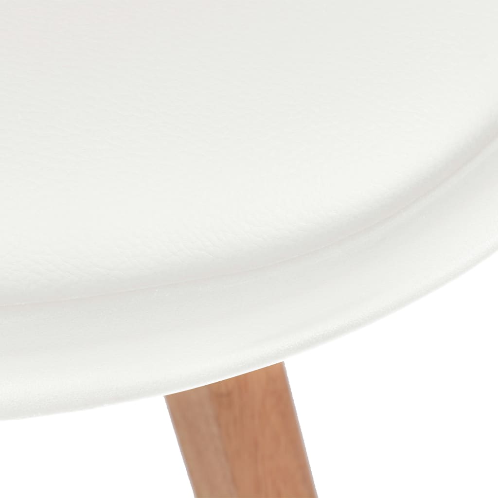 Dining Chairs 6 pcs White Plastic