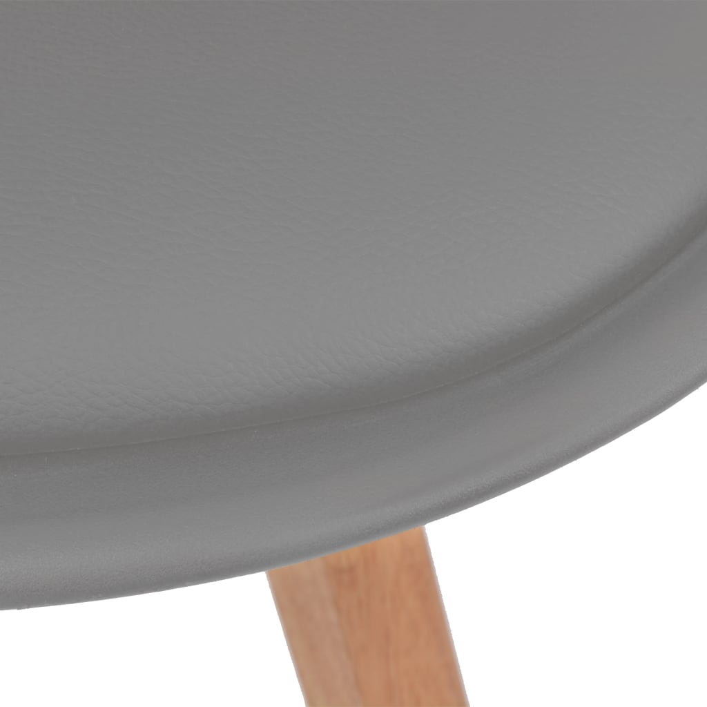 Dining Chairs 6 pcs Grey Plastic