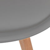 Dining Chairs 6 pcs Grey Plastic