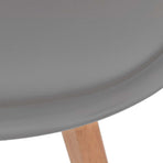 Dining Chairs 6 pcs Grey Plastic