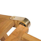 Deck Chair with Footrest Solid Teak Wood - Extra Image