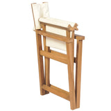 Folding Director's Chair Solid Teak Wood - 45-Degree Angle