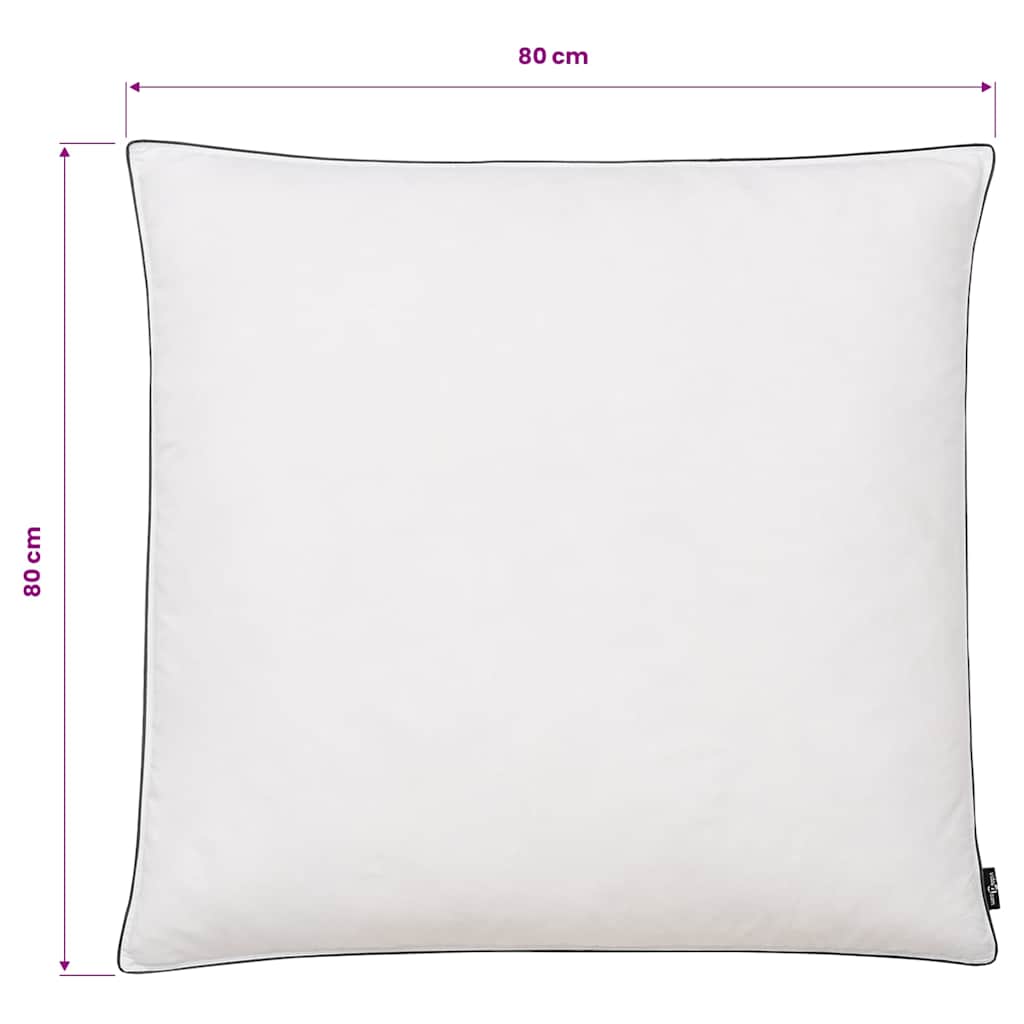 Pillows 2 pcs Down/Feather Filling Heavy 80x80 cm White