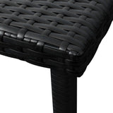 Sun Loungers 2 pcs with Table Poly Rattan Black (42884+42886)