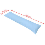 Side Sleeper Body Pillow 40x145 cm Blue - Top-Down View
