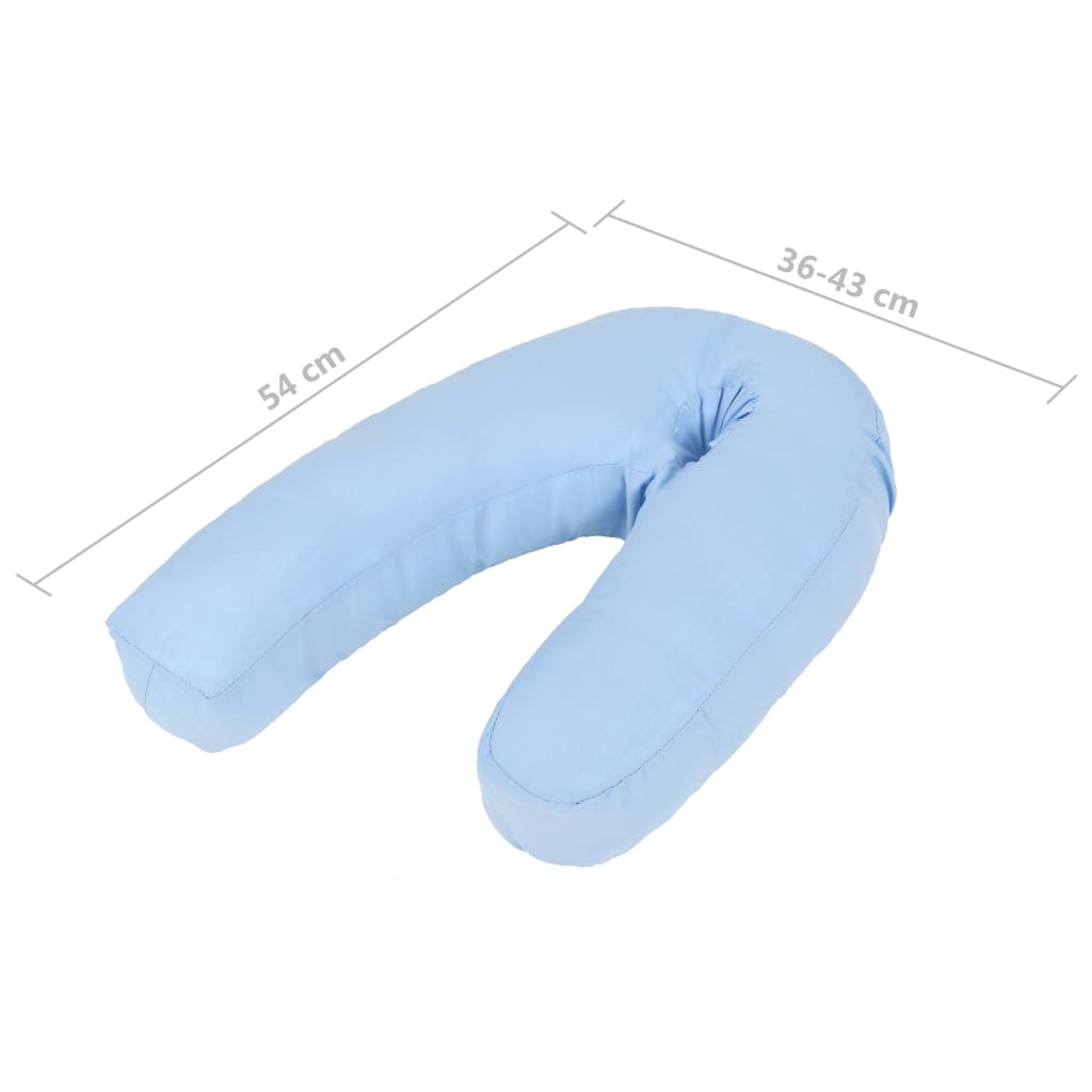 Pregnancy Pillow J-Shaped 54x(36-43) cm Blue