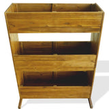 3-Tier Garden Raised Bed Solid Acacia Wood - Side View