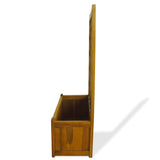 Garden Raised Bed with Trellis Solid Acacia Wood - 45-Degree Angle