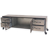 TV Cabinet 120x30x40 cm - Rear View