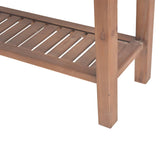 Console Table Solid Fir Wood 122x35x80 cm - Extra Image