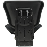 Tractor Seat with Suspension Black - Rear View