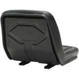 Universal Tractor Seat Black - Top-Down View