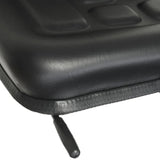 Universal Tractor Seat Black - Rear View