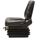 Forklift & Tractor Seat with Suspension and Adjustable Backrest - Front View