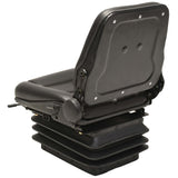 Forklift & Tractor Seat with Suspension and Adjustable Backrest - Top-Down View