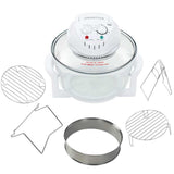 Halogen Convection Oven with Extension Ring 1400 W 17 L - Front View