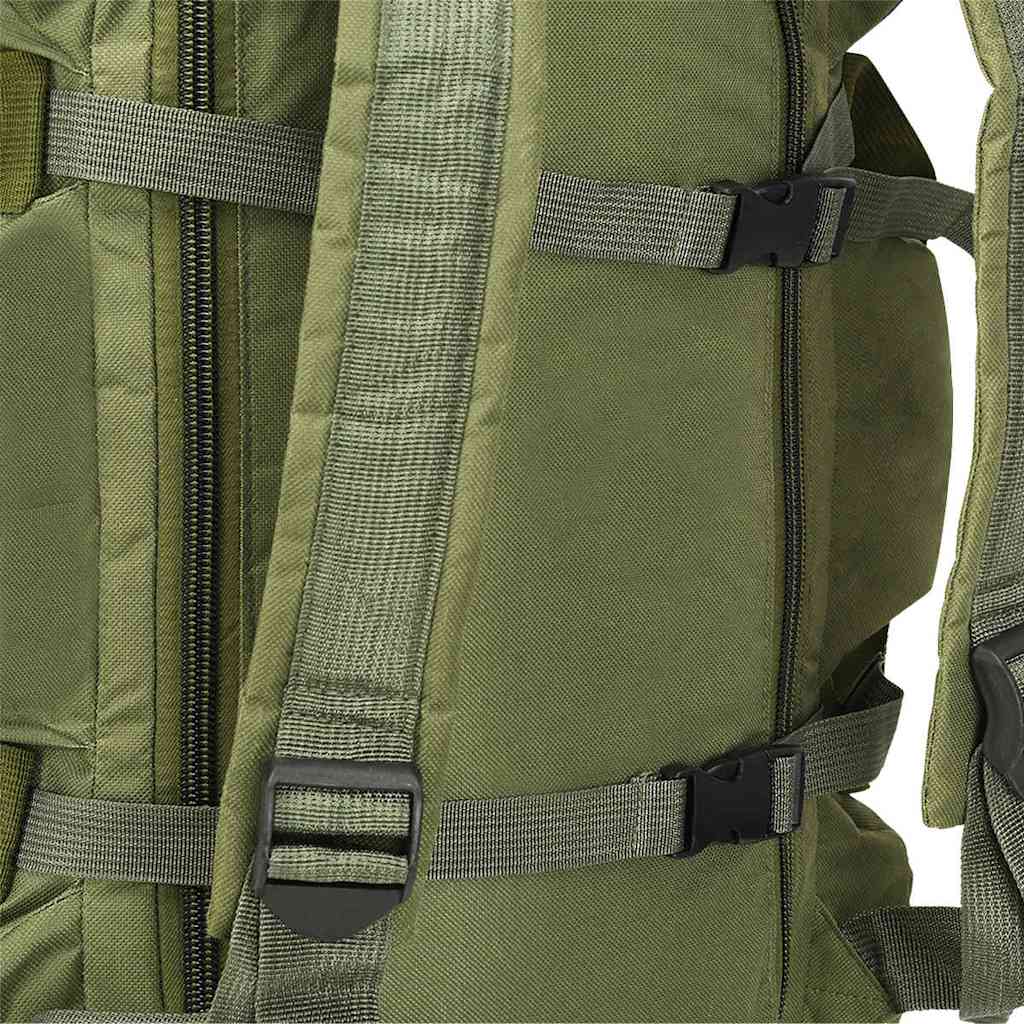 3-in-1 Army-Style Duffel Bag 45 L Olive Green