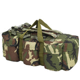 3-in-1 Army-Style Duffel Bag 45 L Camouflage - Front View