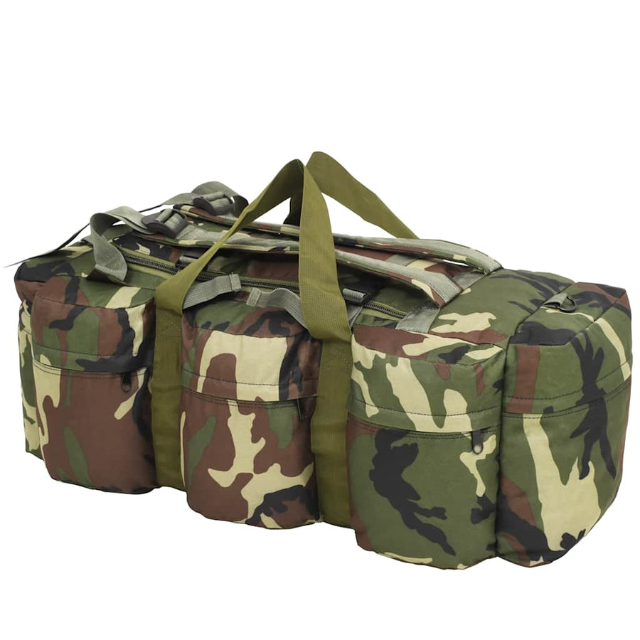 3-in-1 Army-Style Duffel Bag 45 L Camouflage