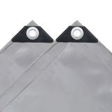 Tarpaulin 650 g/m? 2x3 m Grey - Side View